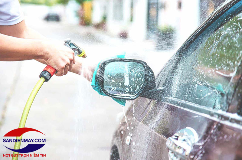 Máy rửa xe không lên nước