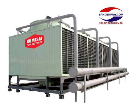2 tổ hợp tháp hạ nhiệt Kumisai KMS 400RT 4Cell