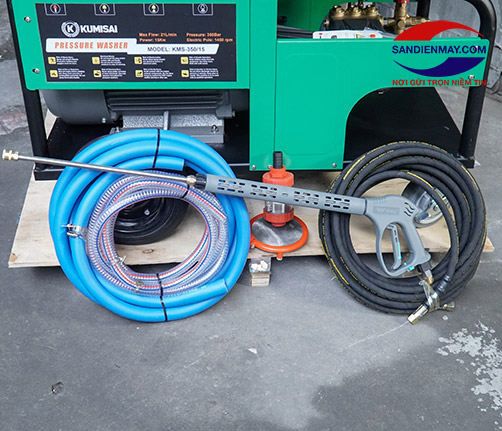 Máy xịt rửa xe áp lực cao Kumisai KMS-350/15