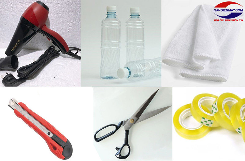 Dụng cụ làm máy hút mini tại nhà