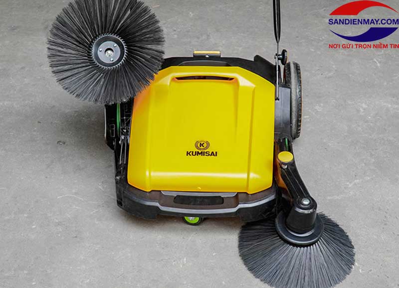 Xe quét rác đẩy tay có cấu tạo đơn giản, dễ sửa chữa