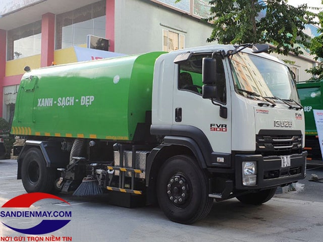 Xe quét đường hút bụi Isuzu 6 khối