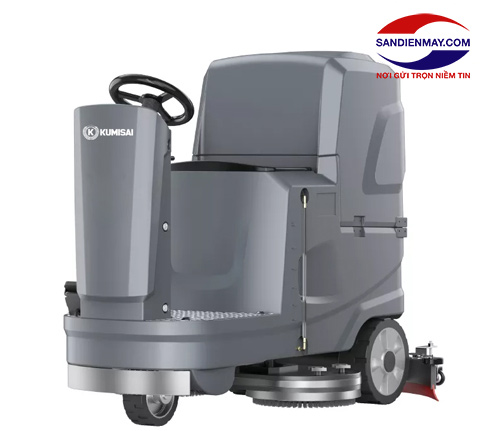 Máy chà sàn Kumisai KMS-X5 2 bàn chà ắc quy khô