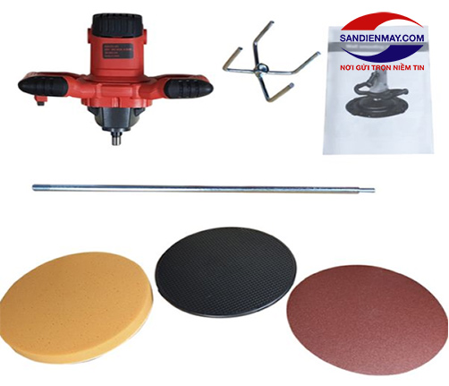 Máy xoa tường 2 tay cầm có đèn JCX-001