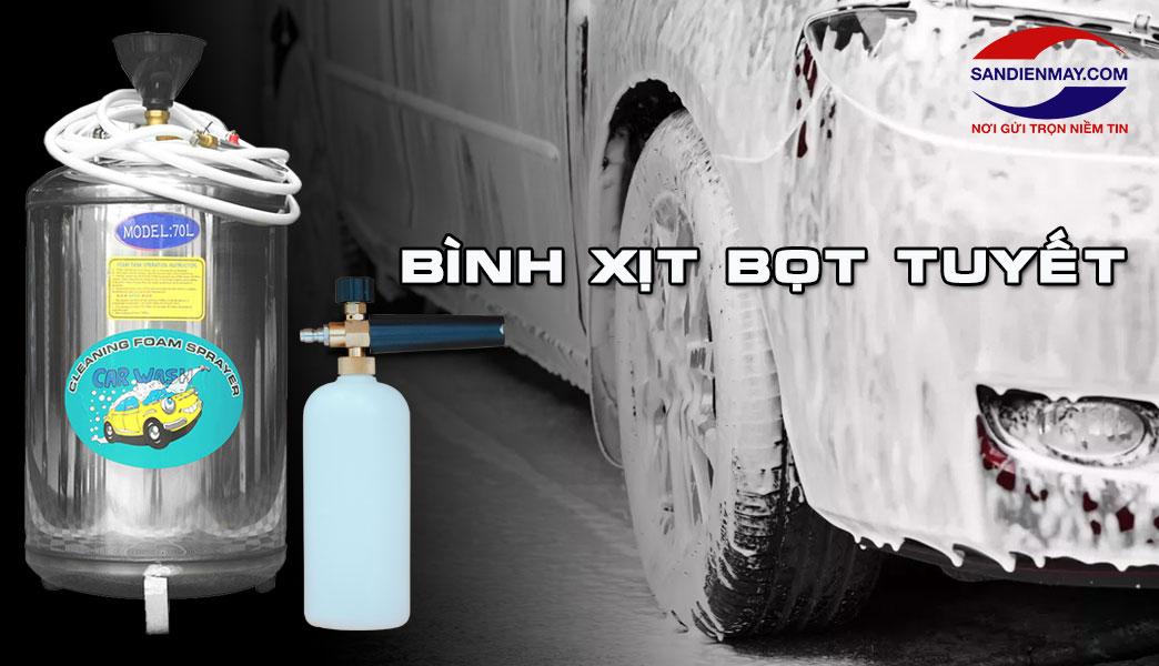   Bình tạo bọt rửa xe